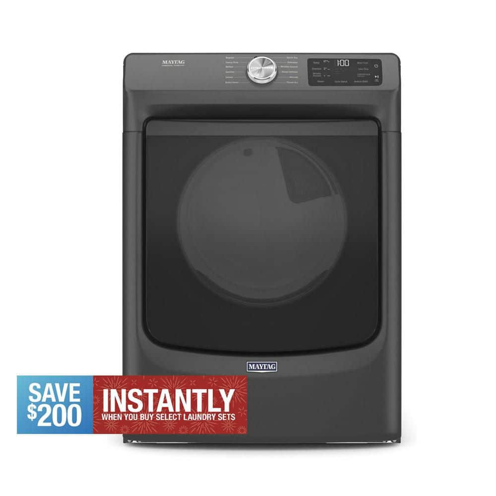 7.3 cu. ft. Vented Gas Dryer in Volcano Black