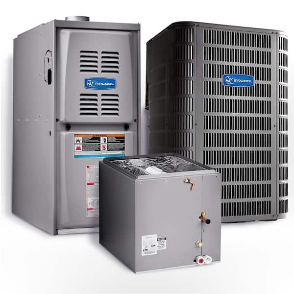 MRCOOL Signature Series MX 1.5-Ton 18,000 BTU 16 SEER Split System A/C with Upflow 45,000 BTU 80% AFUE Gas Furnace & Coil