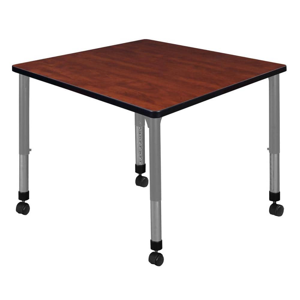 Kee 36 in. Rectangular Cherry Composite Classroom Activity Desk with Adjustable Height price history on PriceWatchPro