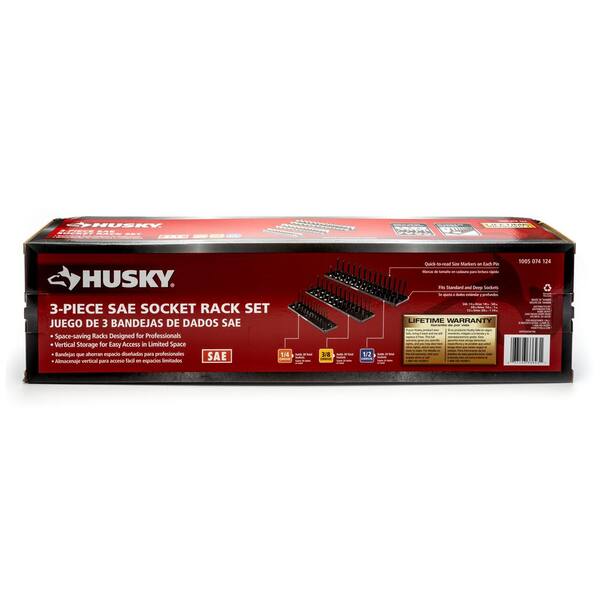 Husky SAE Socket Rack Set 3-Piece