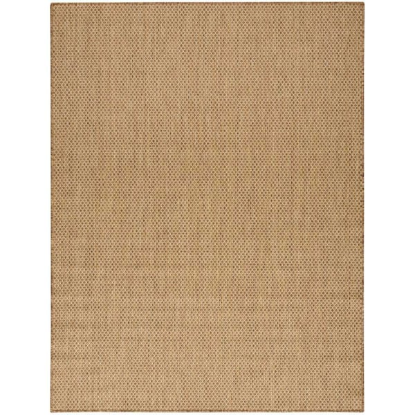 Nourison Courtyard Jute 8 ft. x 10 ft. All-over design Contemporary Area Rug