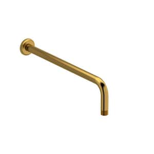 16 in. Shower Arm in Brushed Gold