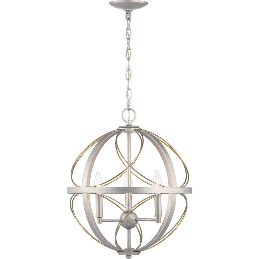 Brandywine 16" Silver Ridge and Bronze LED Pendant Light
