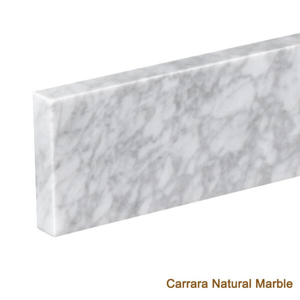 YASINU 36 in. W x 4 in. H Natural Marble Vanity Top Backsplash in