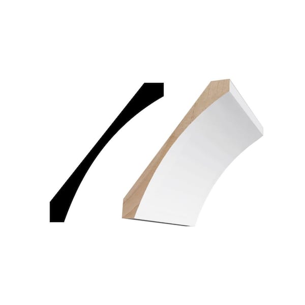 RMC MSIS5 1 in. D x 1 in. W x 96 in. L Primed MDF Crown Molding 10-Piece 80 ft. Total