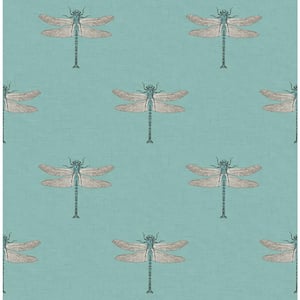 Catalina Dragonfly Paper Strippable Roll (Covers 56 sq. ft.)