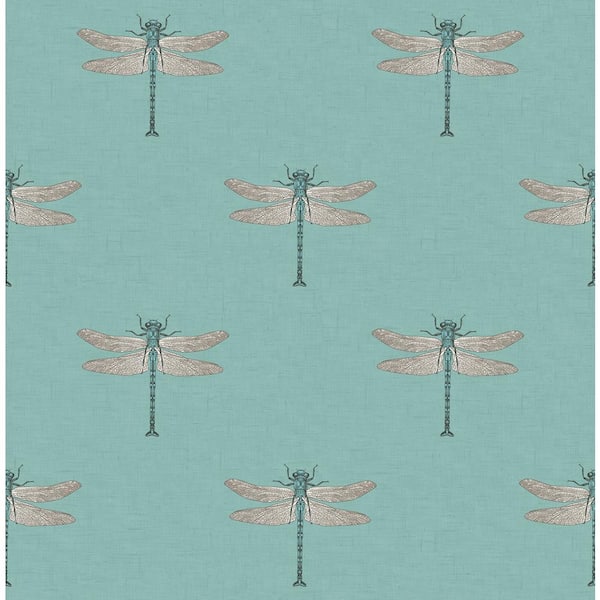 Seabrook Designs Catalina Dragonfly Paper Strippable Roll (Covers 56 sq. ft.)