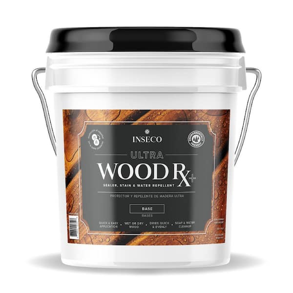 Ultra WoodRx PLUS 5 Gal. Weathered Gray Transparent Wood Stain and Sealer