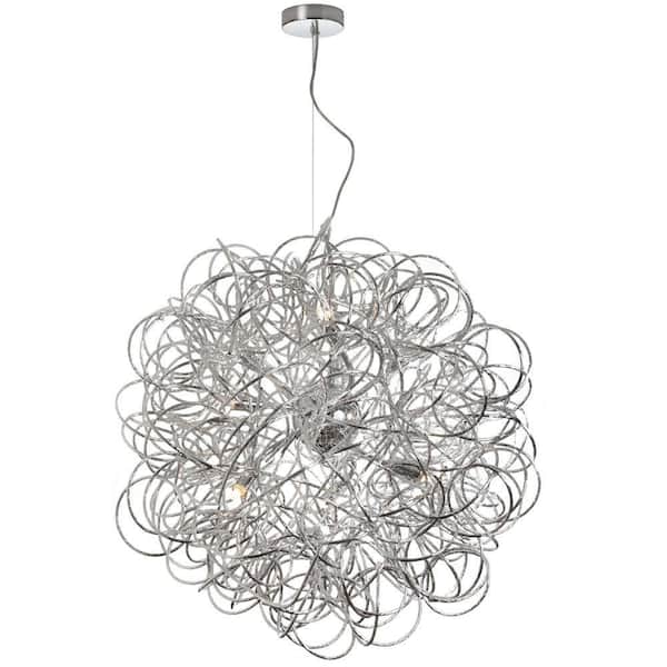 Radionic Hi Tech Baya 8-Light Polished Chrome Pendant