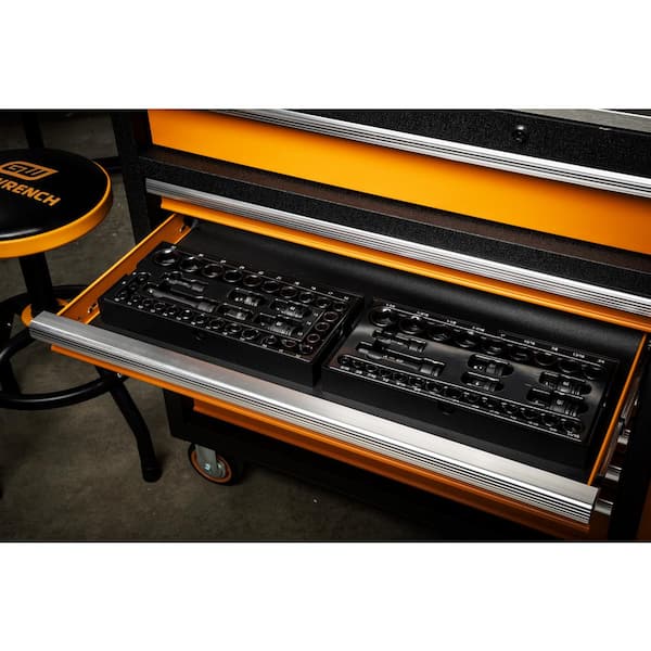GEARWRENCH 29-Piece SAE 3/8 in., 1/2 in. Impact Socket Tray Set