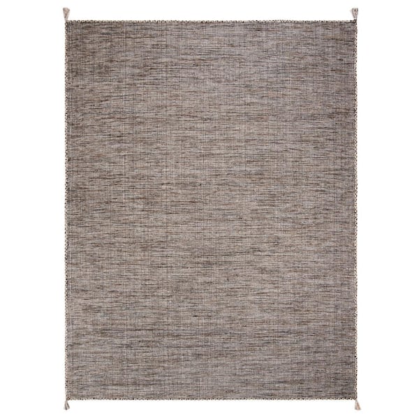 SAFAVIEH Montauk Beige/Black 8 ft. x 10 ft. Border Area Rug