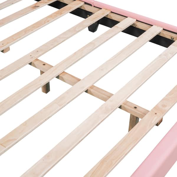 Harper & Bright Designs Pink Wood Frame Full Size
