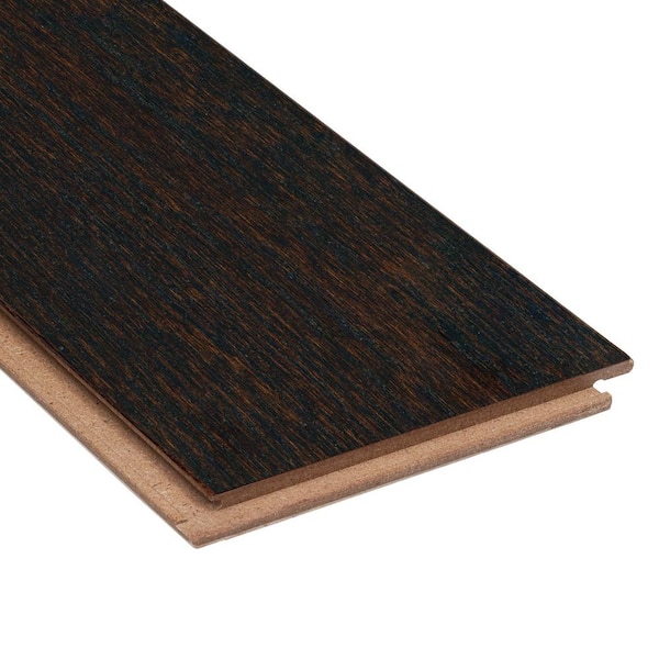 HOMELEGEND Coffee White Oak 3/8 in. T x 5 in. W Wire Brushed Engineered Hardwood Flooring (19.7 sqft/case)