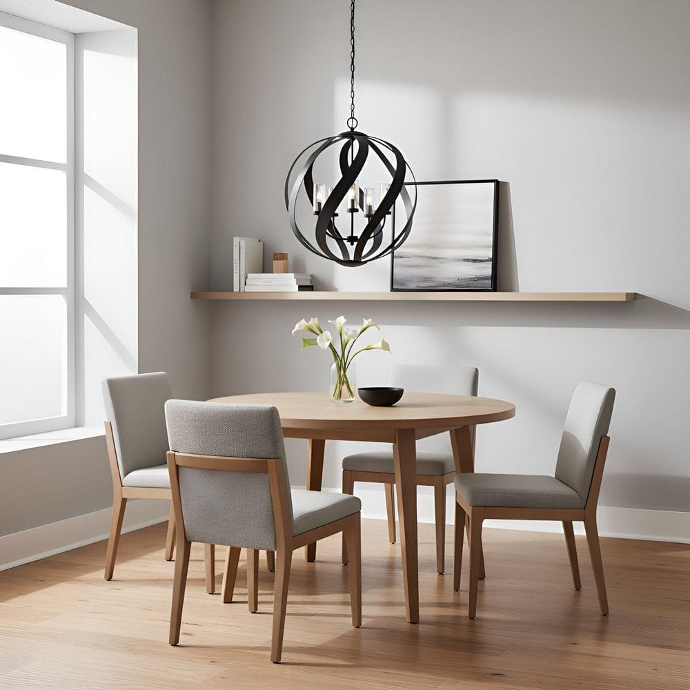 Blacksmith 15-Watt 5 Light Earth Black Pendant Light with Clear Seedy Glass Shade price history on PriceWatchPro
