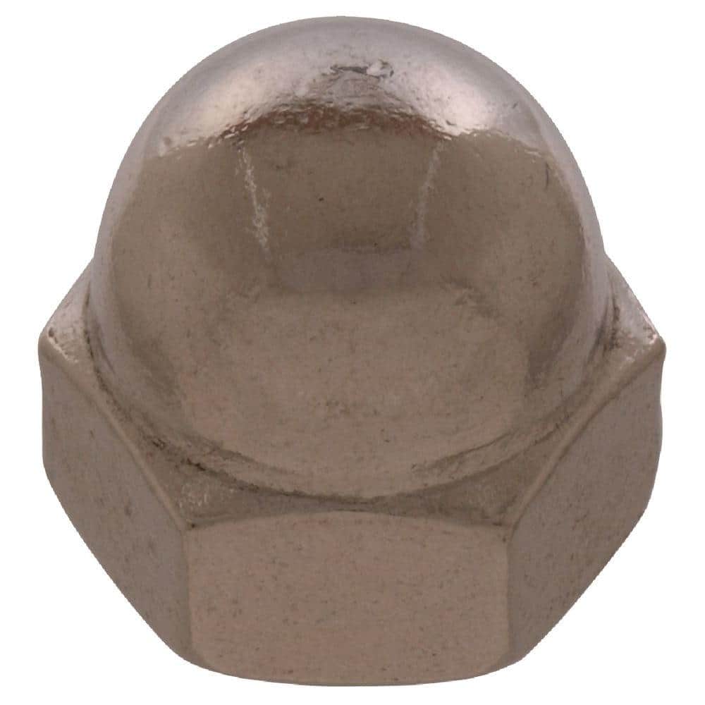 1/4-20 Inch Stainless Steel Hex Acorn Nut, 6-Pack