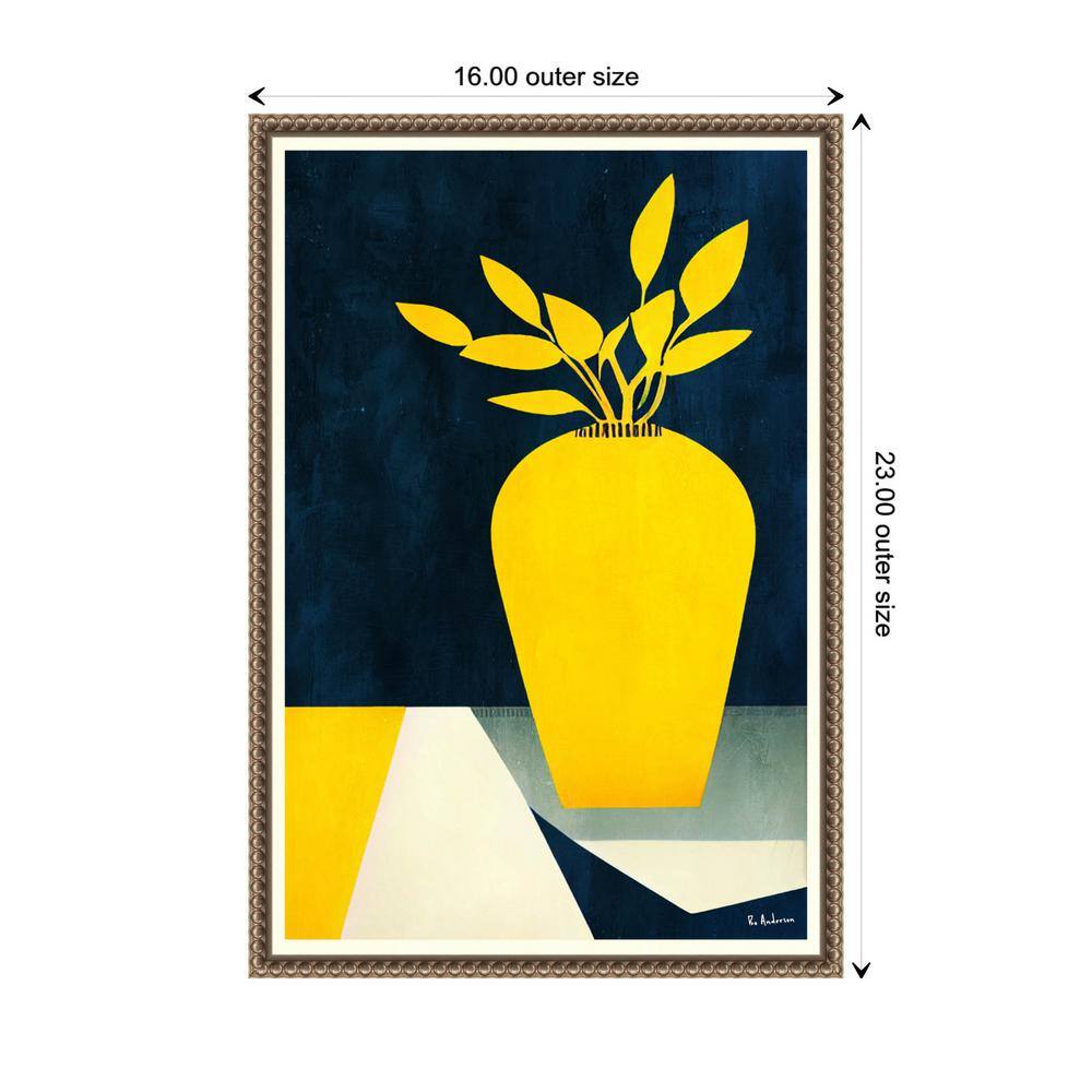 Amanti Art June Flowers by Bo Anderson Canvas Wall Art Print Framed 16 x 23-in.