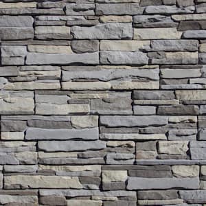 Easy Stack 5 in. x 20 in. Grayson No Mortar Concrete Ledge Stone Flat Panel 100 sq. ft. Crated