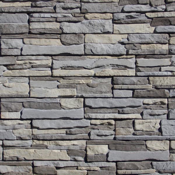 P-Series 20 in. W x 20 in. L Grayson Ledge Manufactured Stone Panel Siding