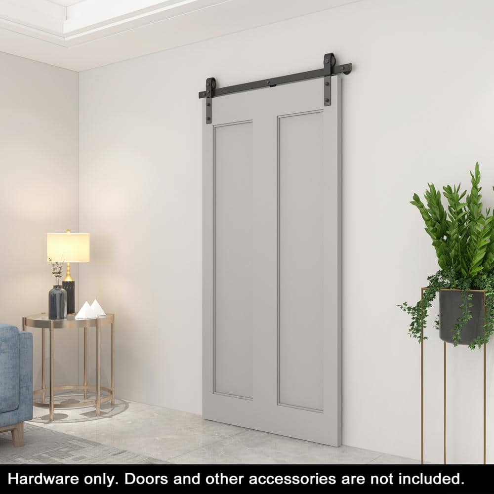 Matte Black 42" Steel Bi-Fold Door Hardware Kit