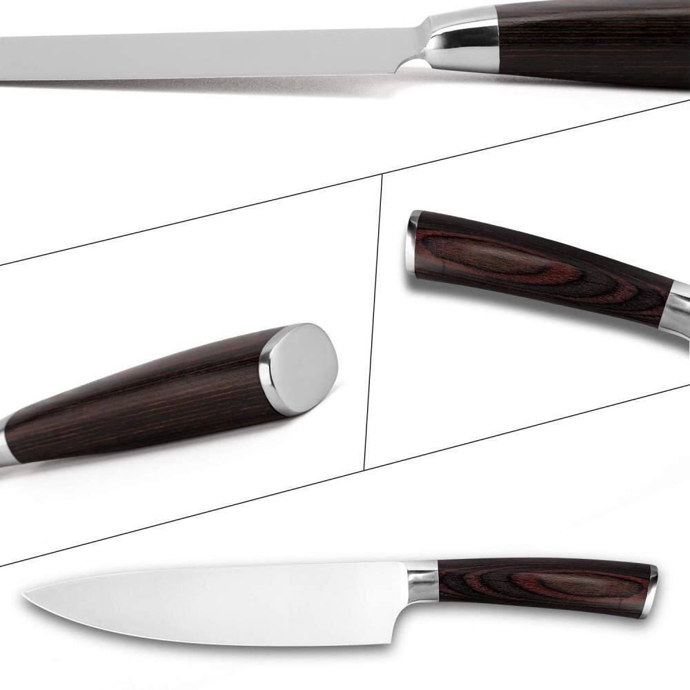 8 in. HC Steel Paring Sharp Partial Tang Japanese Chef Knife, Kitchen Gadgets with Premium Gift Box - Thumbnail 4