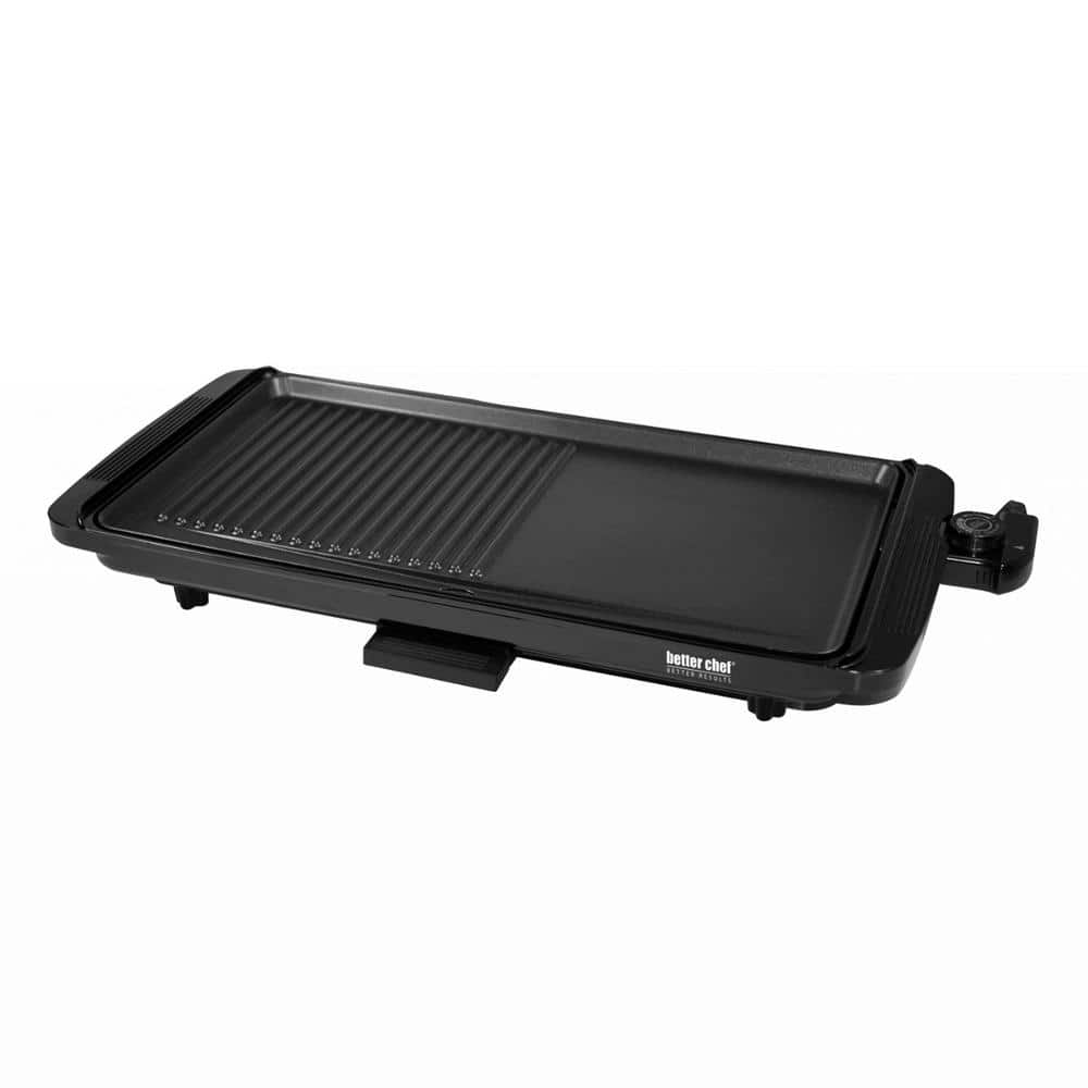 BETTER CHEF 1000W 12 INDOOR ELECTRIC BLACK TABLETOP BARBECUE BBQ