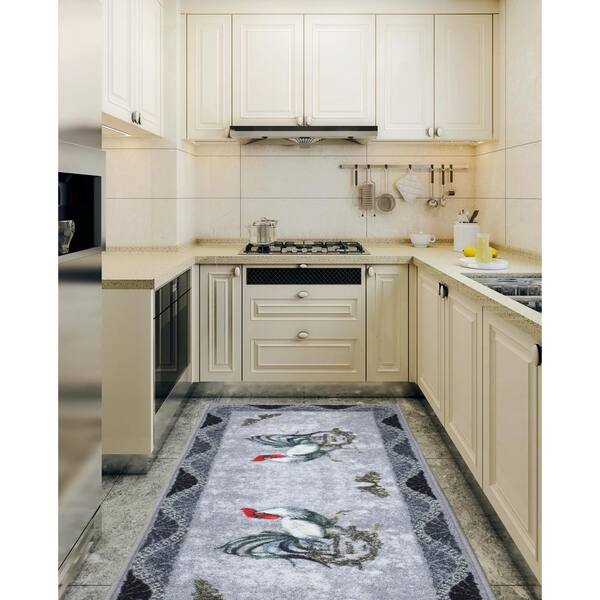 Ottomanson Machine Washable Non-Slip Rubberback Vegetables Kitchen Runner  Rug & Reviews