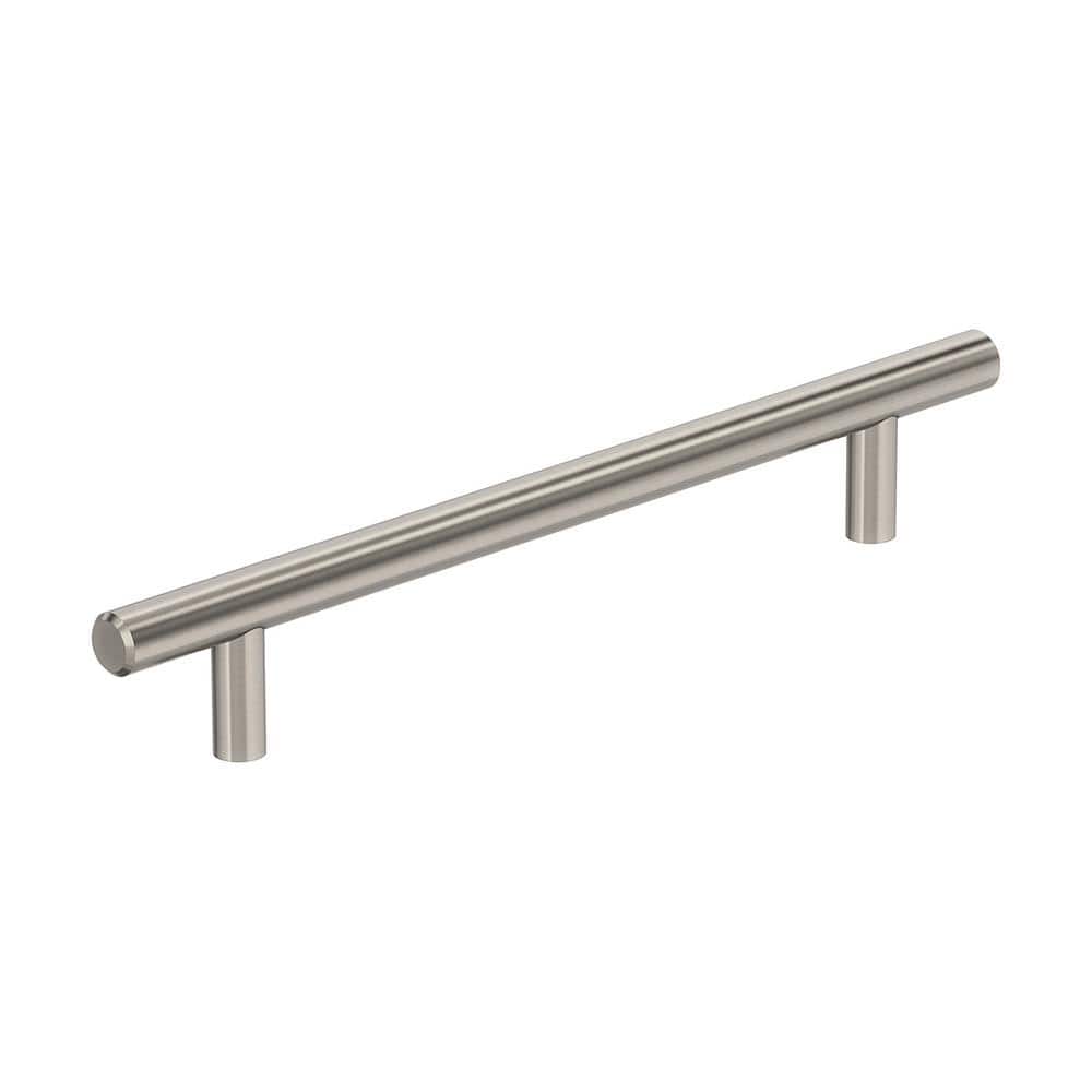 Bar Pulls 6-5/16 in. (160mm) Center-to-Center Satin Nickel Bar Cabinet Pull-10 Pack price history on PriceWatchPro