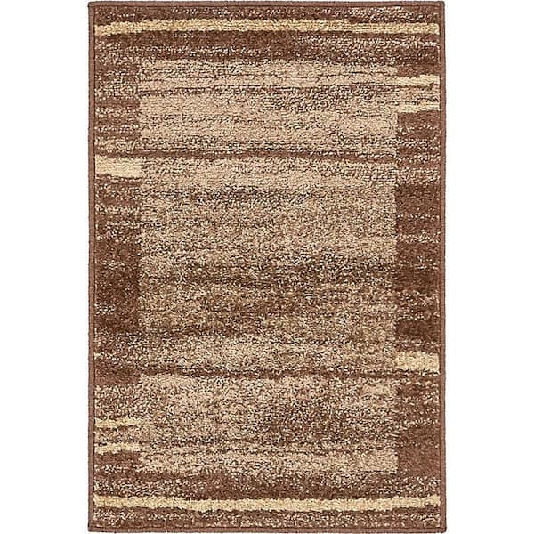 Unique Loom Autumn Foilage Brown 2' 0 x 3' 0 Area Rug