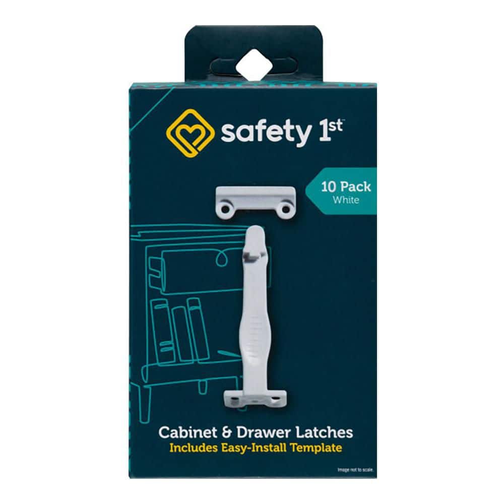 Safety 1st Spring Loaded Cabinet and Drawer Latches (10-Pack) 48392 The  Home Depot