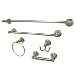 Southwestern 5-Piece Bath Hardware Set in Brushed Nickel