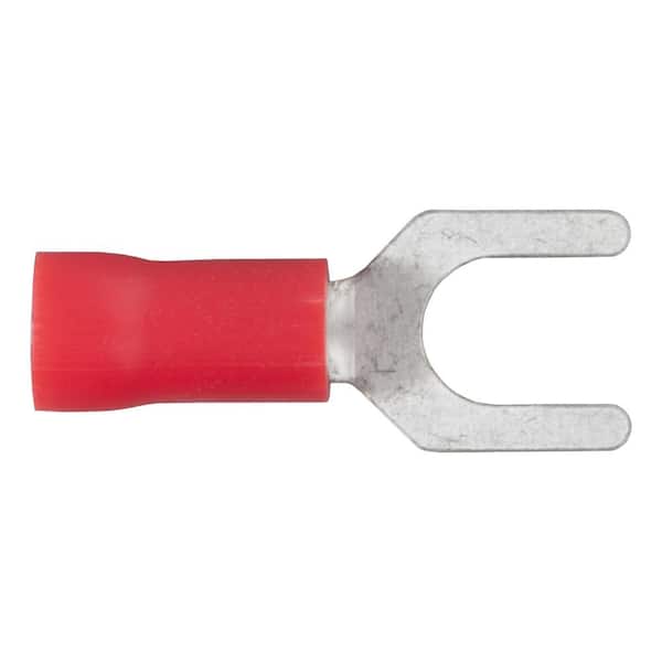 CURT Spade Terminals (22-18 Wire Gauge, #10 Stud Size, 100-Pack)
