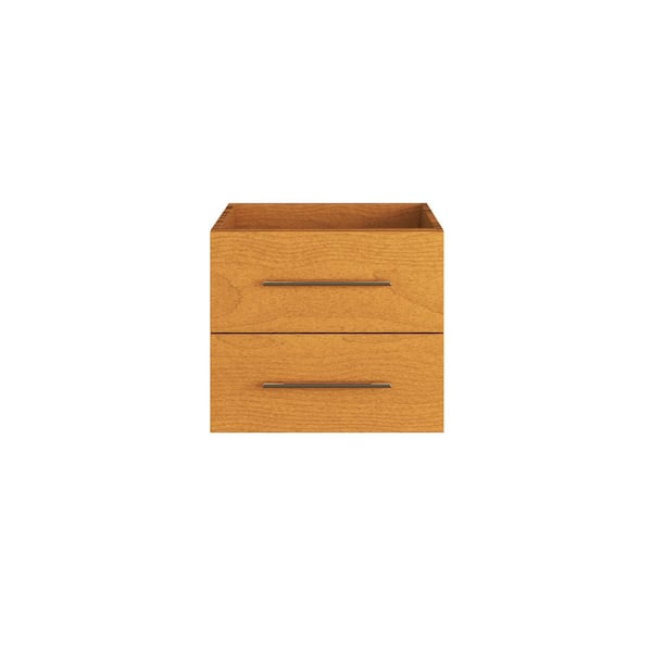 VOLPA USA AMERICAN CRAFTED VANITIES Napa 24 in. W x 22 in. D x 20-5/8 in. H Single Sink Bath Vanity Cabinet without Top Wall Mounted in Pacific Maple