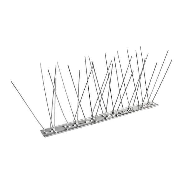 9.84 in. ft. 1.1 in. Bird Spike Stainless Steel Anti Climb Deterrent ...