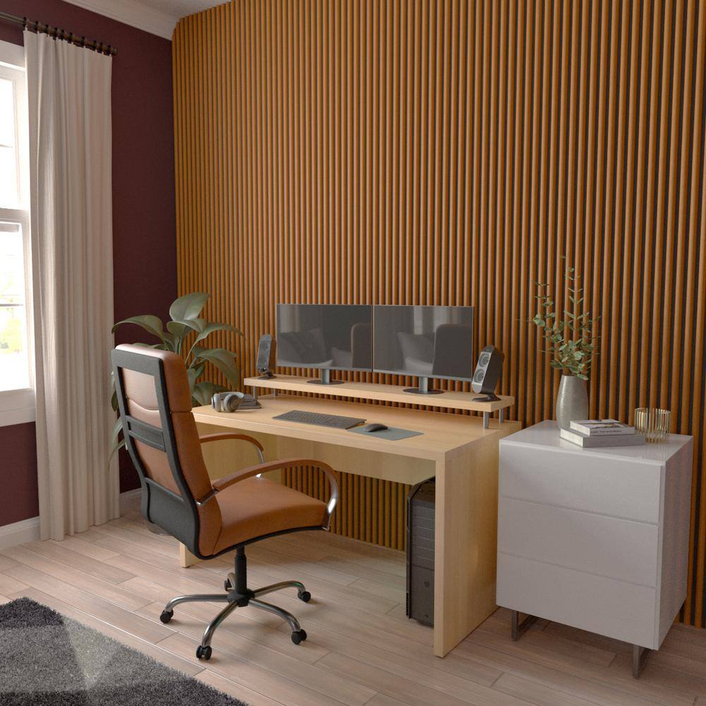 Early American MDF Noise Cancelling Slat Wall Panels (2 Pack)