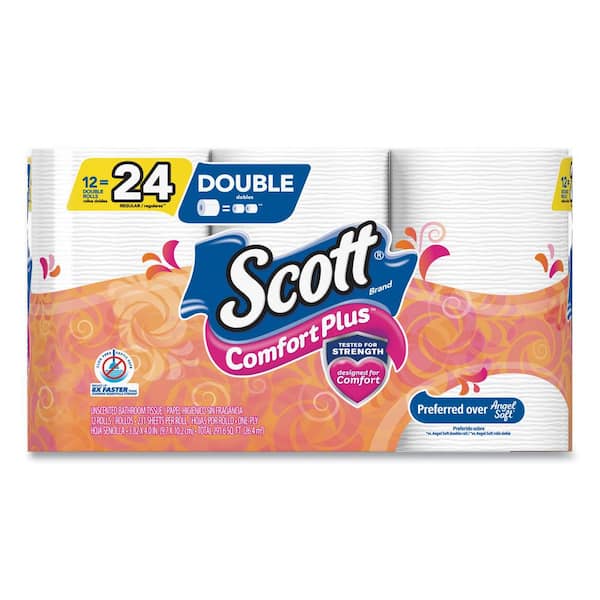 ComfortPlus Toilet Paper, Double Roll, Bath Tissue, Septic Safe, 1-Ply, White, 231 Sheets/Roll, 12 Rolls/Pack, 4 Packs/Carton ComfortPlus Toilet Paper, Double Roll, Bath Tissue, Septic Safe, 1-Ply, White, 231 Sheets/Roll, 12 Rolls/Pack, 4 Packs/Carton