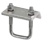 Channel to Beam Strut Clamp with U-Bolt - Silver Galvanized