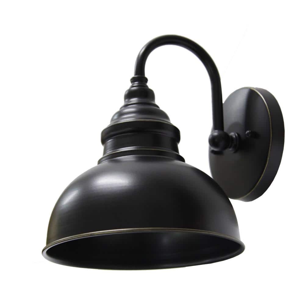 1-Light Imperial Black Outdoor Wall Mount Barn Light Sconce EL2935SIB - The  Home Depot, image size:1000x1000