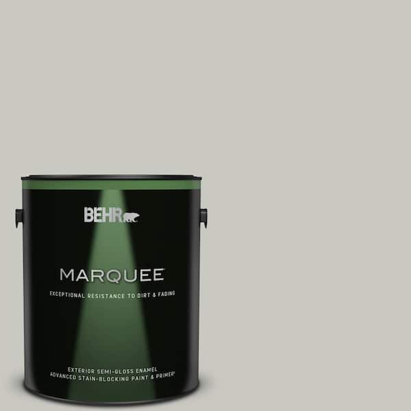 BEHR MARQUEE 1 gal. #PPU24-12 Whitewash Oak Semi-Gloss Enamel Exterior Paint & Primer