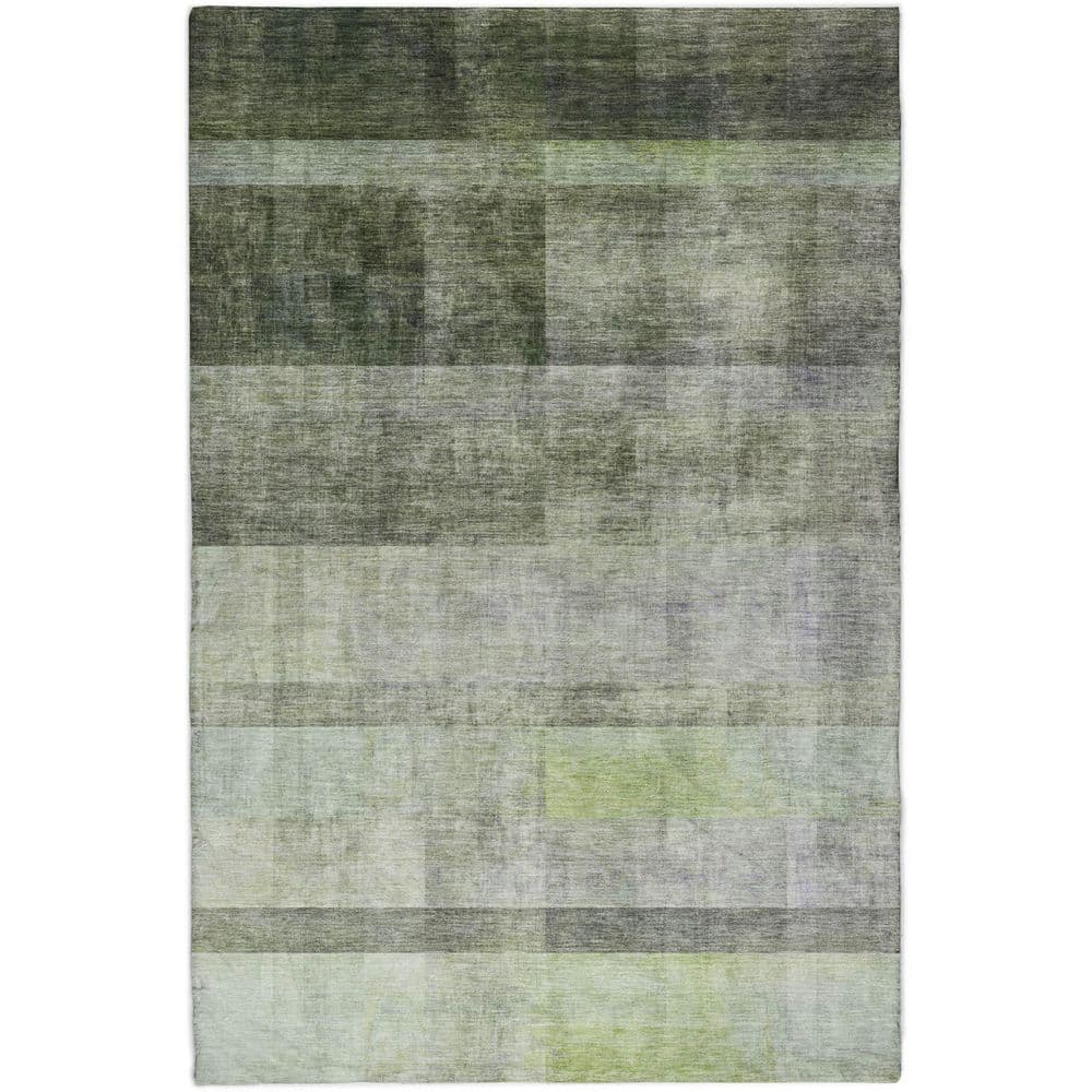 Dream Shag Premium Machine Washable Abstract ADS568 Olive 5 ft. x 7 ft. 6 in. Area Rug price history on PriceWatchPro