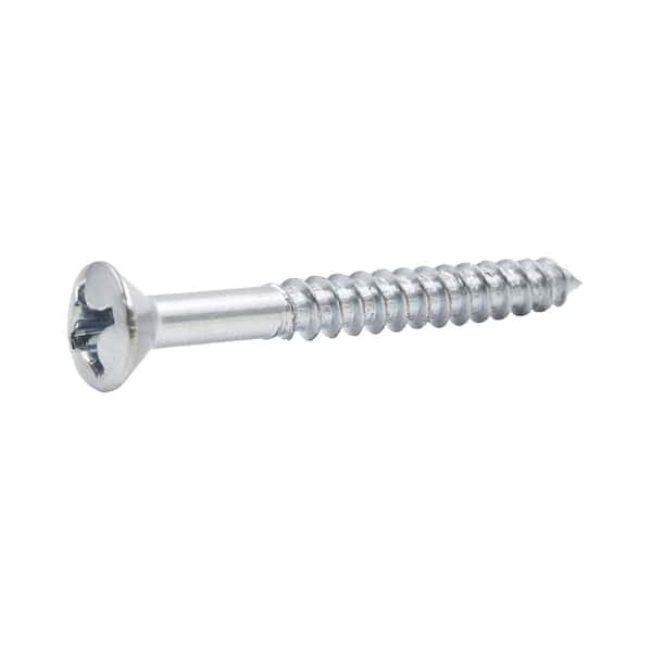 Everbilt #10 1-3/4 in. Phillips Oval-Head Wood Screws 29101 - The Home ...