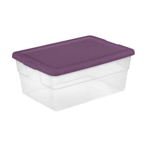16-Qt. Storage Box Container Clear 2 Pack