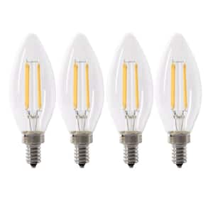 10-Pack GE 40GC Clear Globe Incandescent Light Bulbs 40W Candelabra Base E12 