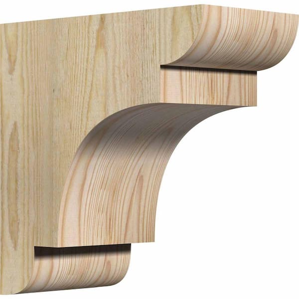 Ekena Millwork 6 in. x 12 in. x 12 in. Douglas Fir New Brighton Rough Sawn Corbel