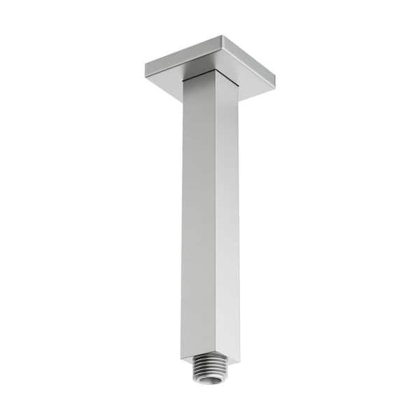 8 in. Ceiling Mounted Stainless Steel Shower Arm in Brushed Nickel (1-Pack)