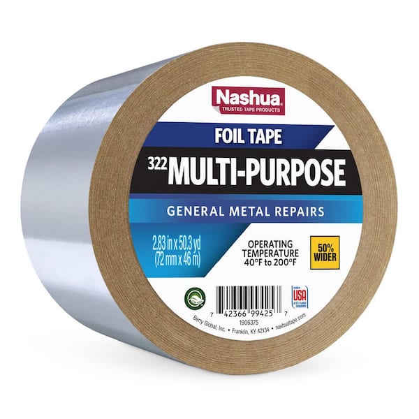 2.83 in. x 50.3 yd. 322 Extra Wide Multi-Purpose HVAC Foil Duct Tape