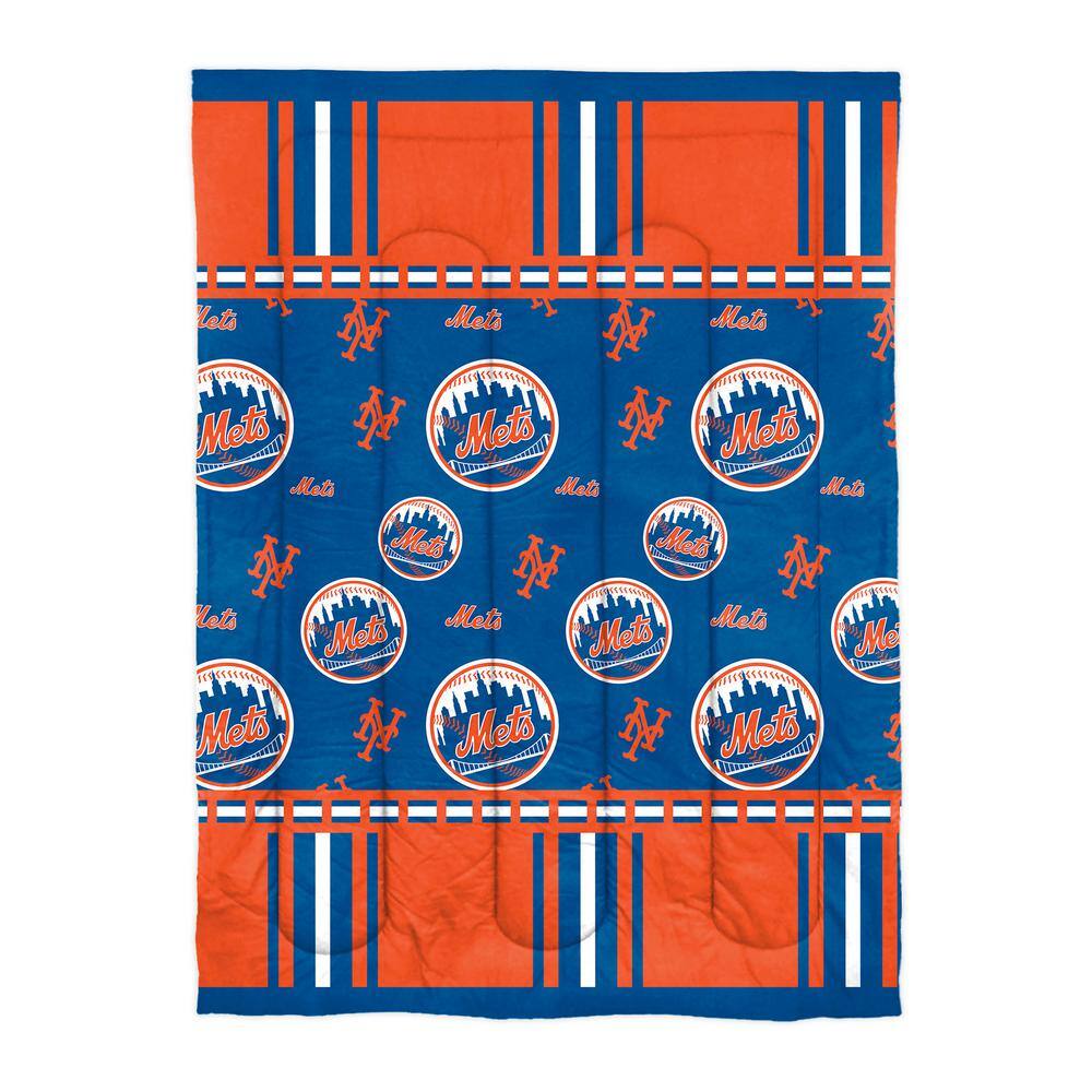 THE NORTHWEST GROUP New York Mets Rotary 4Piece Twin Size Multi Colored Polyester Bed in a Bag