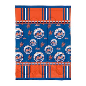 New York Mets Rotary 4-Piece Twin Size Multi Colored Polyester Bed in a Bag Set
