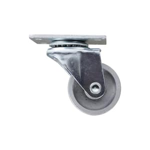 2 in. Industrial Steel Swivel Plate Caster, 150 lbs. Weight Capacity