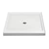 Sterling Ensemble 42 In. X 42 In. Single Threshold Shower Base In White 