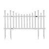 Zippity Outdoor Products 5.2 ft. x 2.5 ft. White Vinyl Madison Fence ...